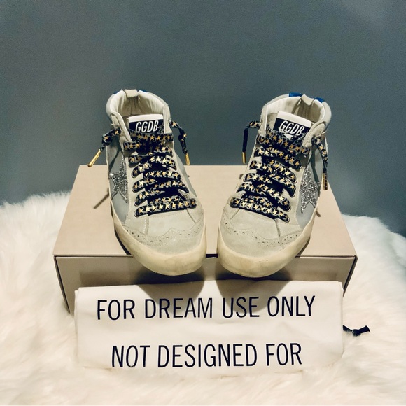 Golden Goose *LIKE NEW* Midstar Sneakers with Golden Goose Added Laces - Picture 2 of 10